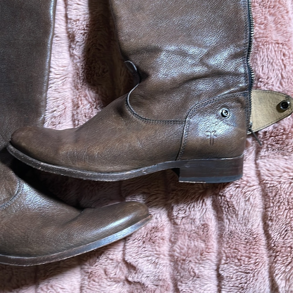 Frye Olive Green Riding Boots - Picture 3 of 11